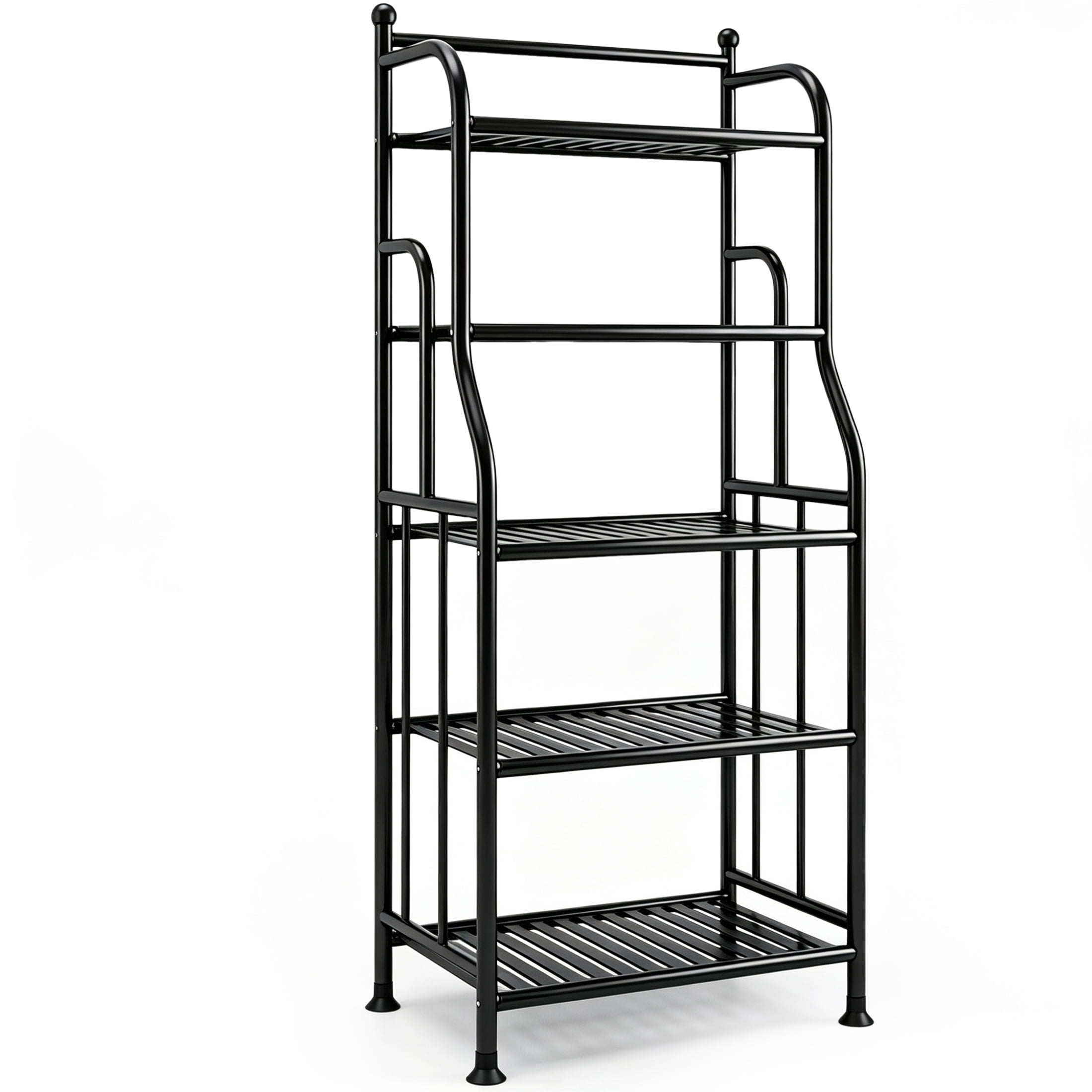 5 Tier Large Capacity Storage Shelf, 5-Tier Shelf Organizer, Multifunctional Bathroom Storage Rack, Heavy Duty Storage Shelves Display Organizer for Balcony, Kitchen, Bathroom, Living Room