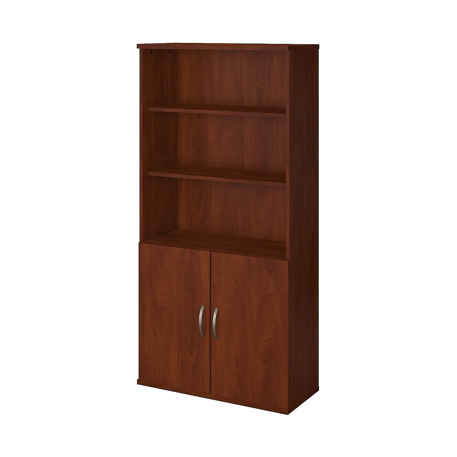 5Shelf Bookcase with Door in Hansen Cherry Finish