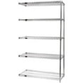 thumbnail image 1 of 5-Shelf Chrome Wire Shelving Add-On Unit - 14 x 42 x 54 in., 1 of 1