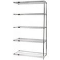 thumbnail image 1 of 5-Shelf, Chrome Wire Shelving Add-On Unit - 36 x 60 x 54 in., 1 of 1