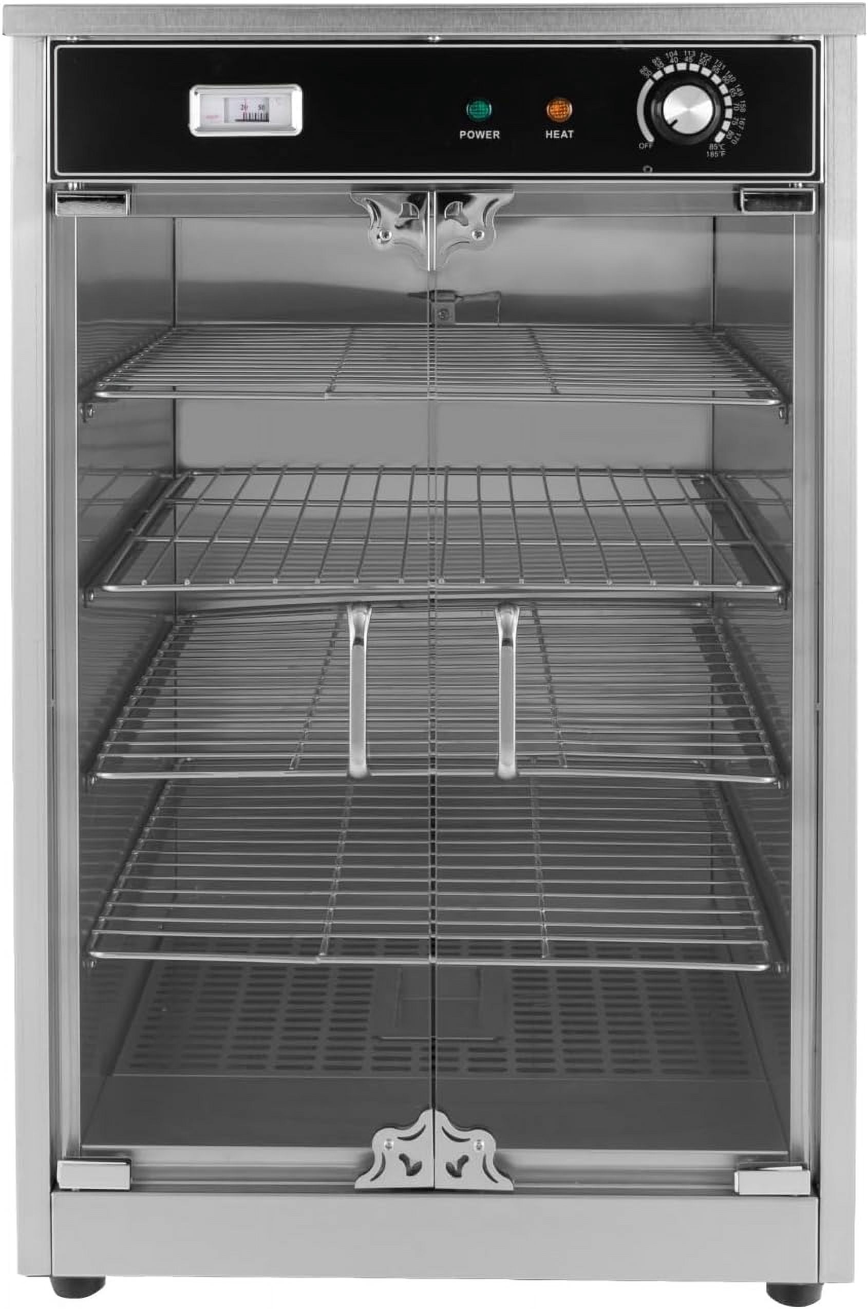 5-Shelf Electric Commercial Hot Box Food Warmer for Pizza,Countertop Heated Holding Cabinet,110V, 600W Food Warmer for Catering, with Thermometer and Adjustable Thermostat