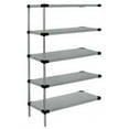 thumbnail image 1 of 5-Shelf Galvanized Steel Solid Shelving Add-On Unit - 21 x 54 x 54 in., 1 of 1