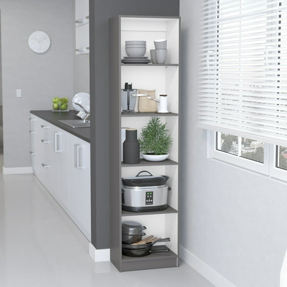 5 - Shelf Multi - Colored Bookcase - Store All Your Reads - Work Zone - Keep Things Well - Organized