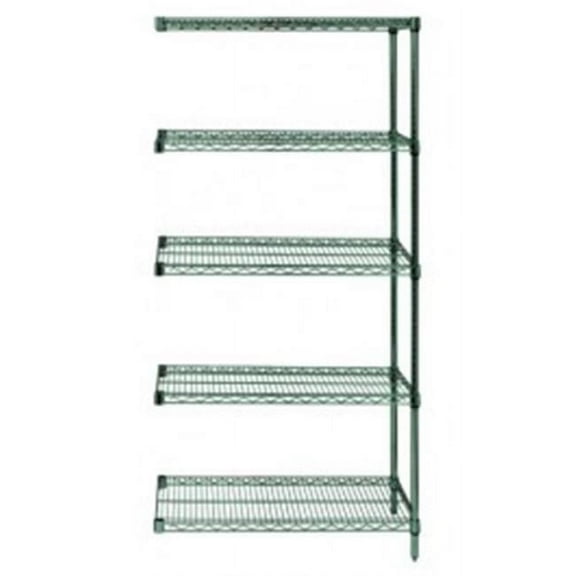 5-Shelf Proform Wire Shelving Add-On Unit - 18 x 54 x 54 in.