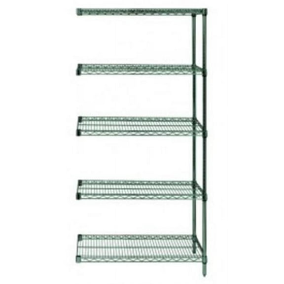 5-Shelf Proform Wire Shelving Add-On Unit - 21 x 48 x 54 in.