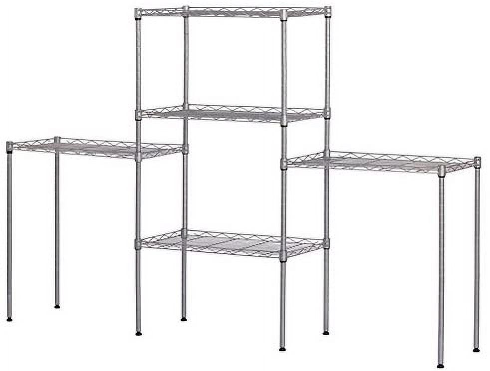 5Shelf Shelving Storage Unit Metal Shelf Organizer Wire Rack Storage