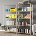 5Shelf Shelving Unit with 5Shelf Liners, Adjustable, Metal Wire
