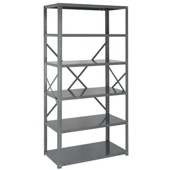 5 Shelf Steel Shelving Unit, 75 in.