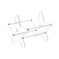 5-Sided Record Display Stand - Multi-Functional Acrylic Storage Rack for LPs, CDs, DVDs & Books, Portable Collection Organizer