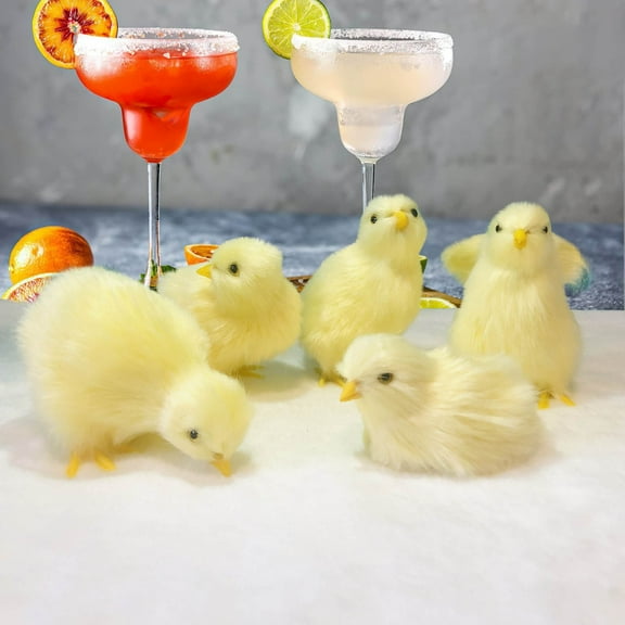 5 Simulation Chicken Plush Toys - Realistic Fluffy Design, Parent- Interaction, Educational Play - For Family Table Decor, Story Props, Display Toys, Mantels,