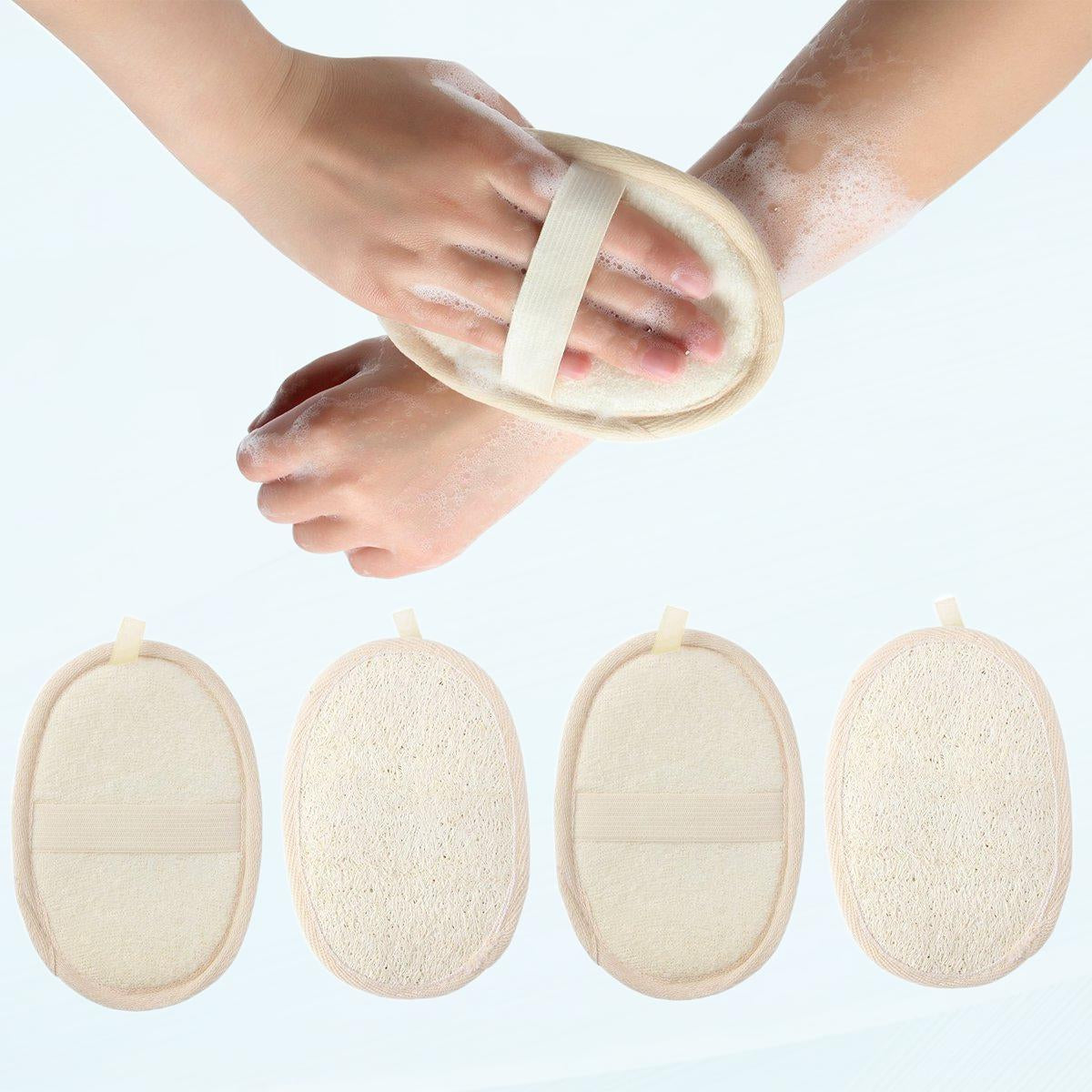 5 Single Pack Exfoliating Loofah Sponge, Natural Luffa Material Loofah
