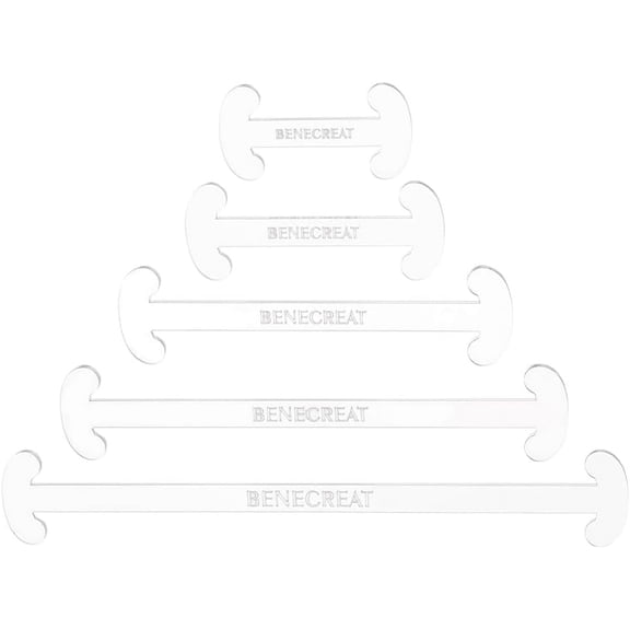 5 Sizes Bag Prop Tools Acrylic Stand Props Open 9.8/8/6/4/3 inch Clear Plastic Bag Prop Photo Tool for Purses Wallets Display