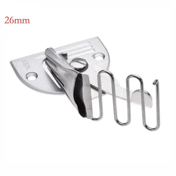 5 Sizes Curve Edge Bias Binder Sewing Machine Accessory, Adjustable Double Fold Binder With Steel Material For Precise Fabric Binding, 5 Optional Specifications 26mm(1.02")