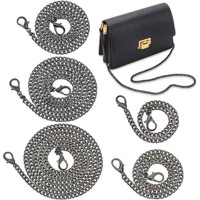 5 Sizes DIY Iron Purse Chains Metal Cross Bag Chain Strap Replacement