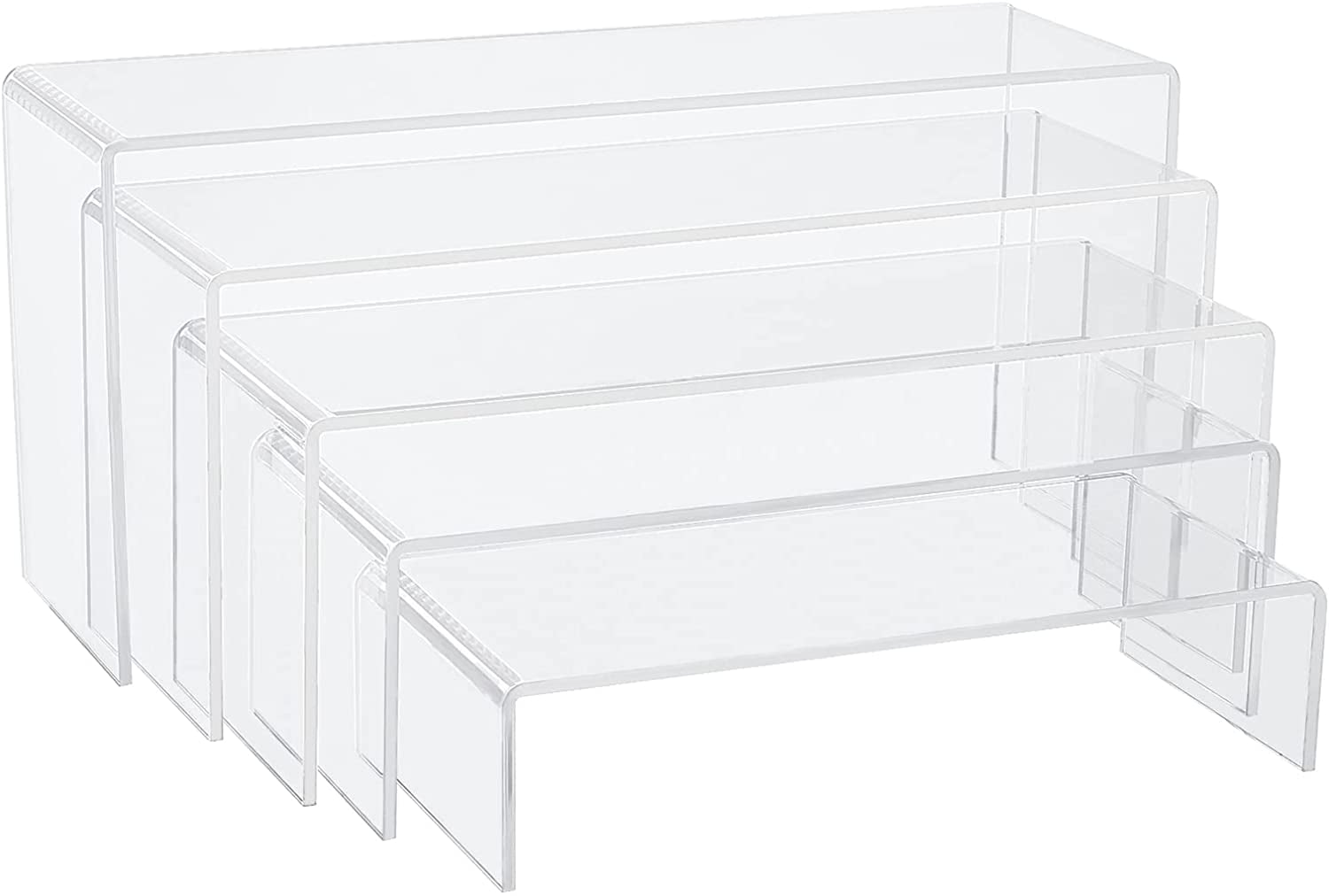 Large Acrylic Display Riser Stands in 5 Sizes for Decorations, Pop ...