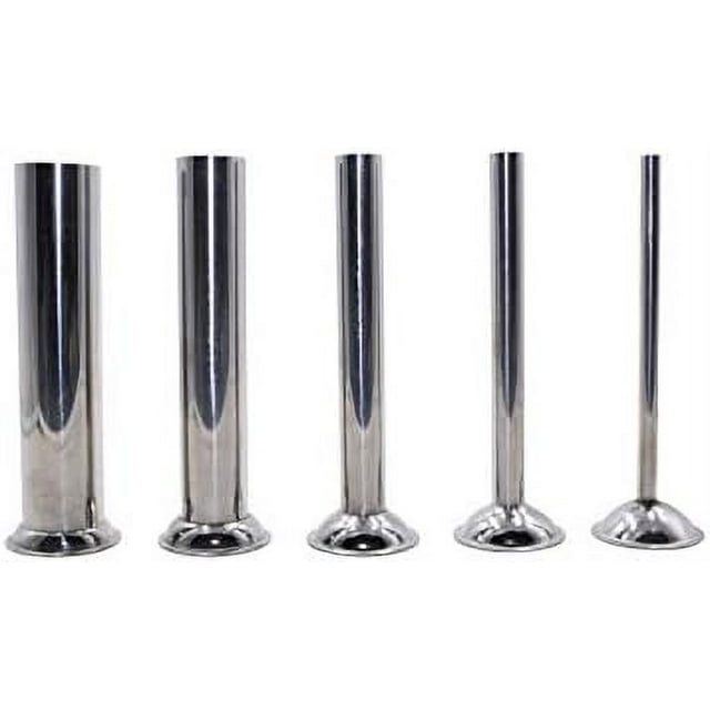 5 Sizes Of Stainless Steel Tubes For Manual Sausage Stuffer