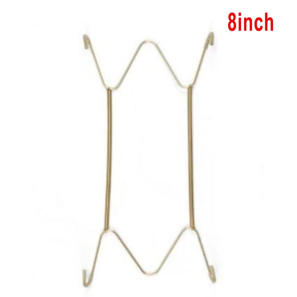 5 Sizes Wall Display Invisible Dish Hangers Adjustable Plate Spring