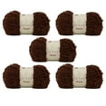 thumbnail image 1 of 5 Skeins of Sensy Teddy Yarn for Crocheting, Sheepy Yarn, Sherpa Fleece Yarn, Soft Fluffy and Cozy Yarn, Baby Blanket Yarn, Amigurumi Yarn, 3.5 oz, 109 Yards, Gauge 5 Bulky (Brown), 1 of 8