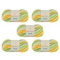 thumbnail image 1 of 5 Skeins of Sensy Candy Yarn, 3.5 oz, 251 Yards, Multicolor Yarn for Crocheting and Knitting, Craft Yarn, Gauge 3 Light (5437), 1 of 8