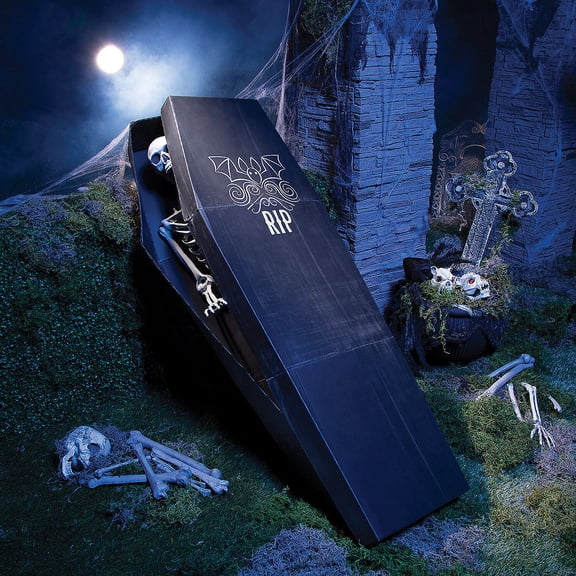 5' Skeleton & Coffin Decorating Kit - 2 Pc
