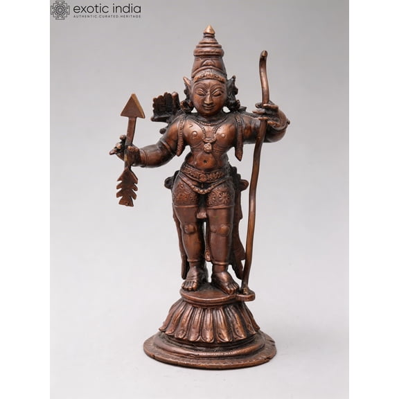 5" Small Standing Lord Rama | Copper Idol
