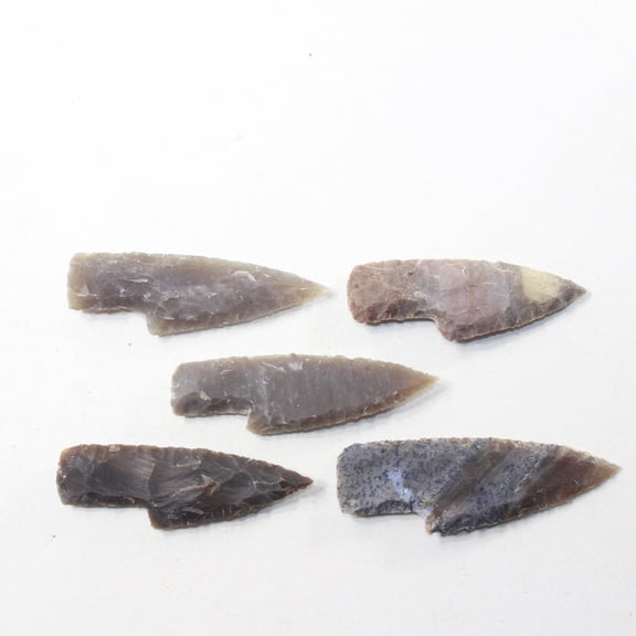 5 Small Stone Ornamental Knife Blades  #4430  Mountain Man Knife