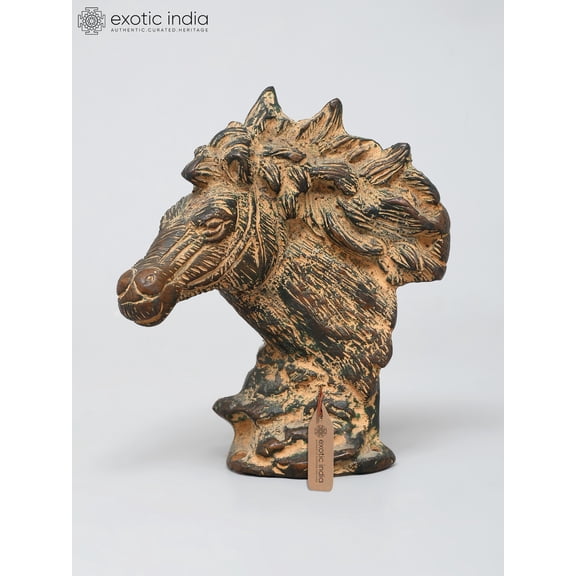 5" Small Stylized Horse Head Figurine | Table Decor