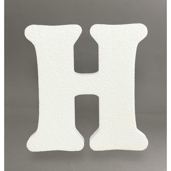 5" Smooth EPS Foam Letters Alphabet Numbers for Crafts Party Signs Walls Party Decor Made in USA (Letter"H" - 1PC)