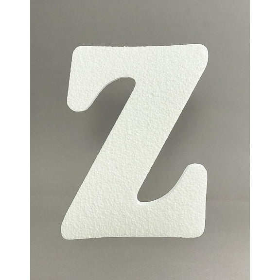 5" Smooth EPS Foam Letters Alphabet Numbers for Crafts Party Signs Walls Party Decor Made in USA (Letter"Z" - 1PC)