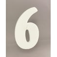 thumbnail image 1 of 5" Smooth EPS Foam Letters Alphabet Numbers for Crafts Party Signs Walls Party Decor Made in USA (Number"6" - 1PC), 1 of 3