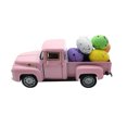 thumbnail image 1 of 5" Soft Pink Die-Cast Easter Truck Statues - Pastel Metal Pickup Car Models - Spring Baby Nursery Room Decor - Holiday Festival Party Sweet Theme Props - Cute Girl Alloy Toy Gifts - Vintage Farmhouse, 1 of 6