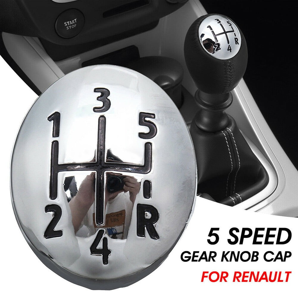 5 Speed Car Gear Shift Knob Cap Cover For Renault Clio Megane Scenic