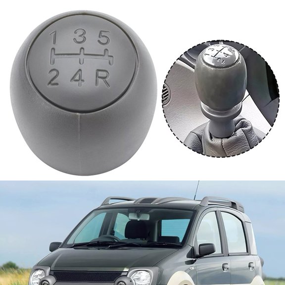 5 Speed Gear Shift Knob Cover Cap for Fiat Panda 2003-2011