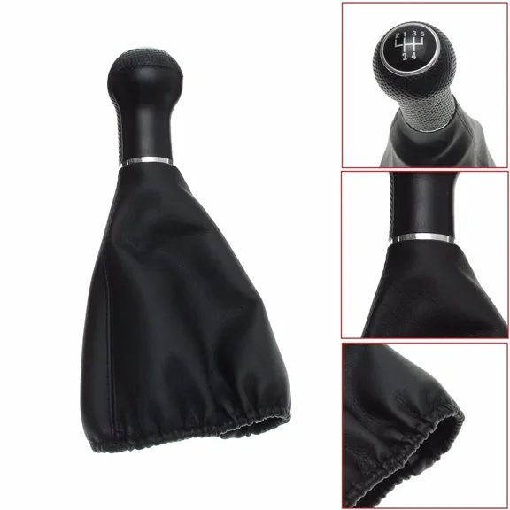 5 Speed Gear Shift Knob & Gaiter Boot Fit VW Polo Golf 2 Bora 1996-2009