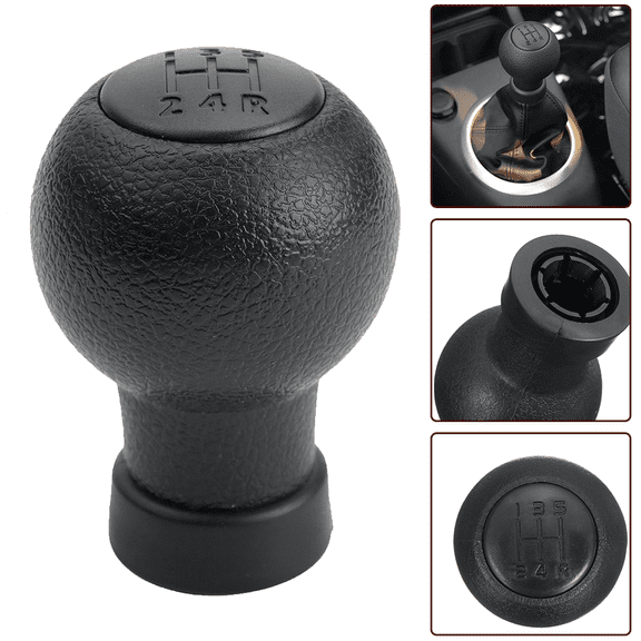 5 Speed Gear Shift Knob for Swift 2005-2010, SX4 2007-2013, ALTO 2010-2015, Black Replacement Interior Accessory with Clear Shift Pattern for Smooth Driving
