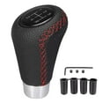 thumbnail image 1 of 5 Speed Gear Shift Knob for Auto Manual Vehicles, PU Leather Shifter Knob, Ergonomic Design, 1 of 8