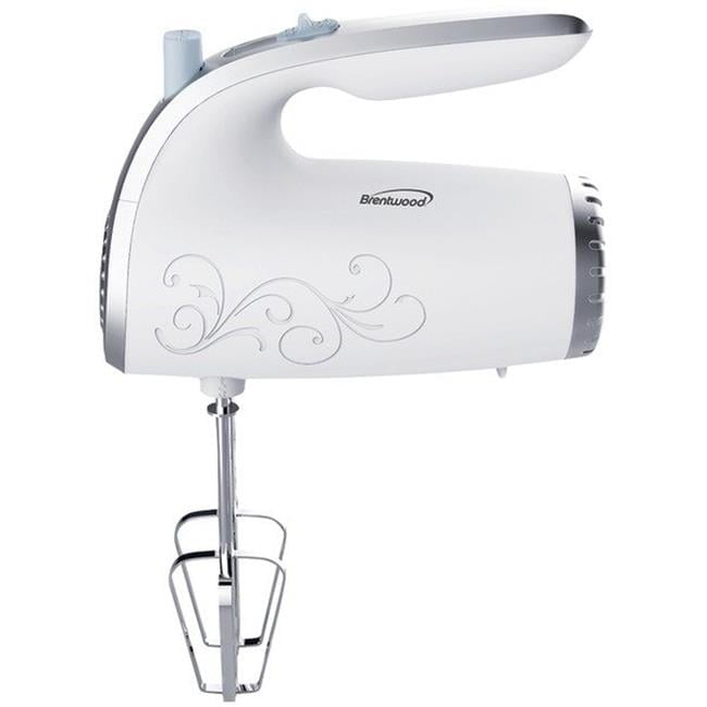 5-Speed Hand Mixer, White