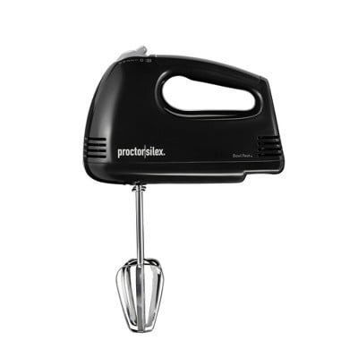 5 Speed Hand Mixer - Black: 120W Handheld Mixer, Dishwasher-Safe Parts, Plastic Material
