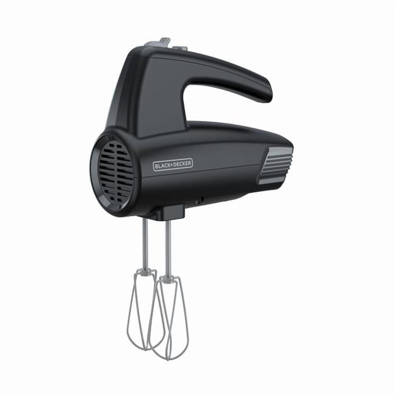 5 Speed Hand Mixer, Black & Silver