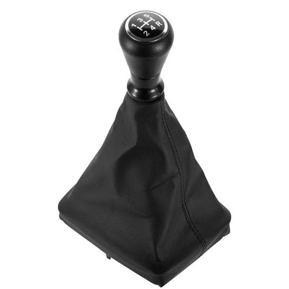 5 Speed Manual Gear Shift Knob Leather Boot Case Cover for 206 406