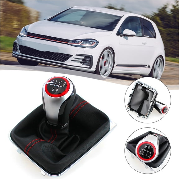 5 Speed Manual Shift Knob and Bracket Base Assembly for Golf 7 MK7 GTI 2013-2018
