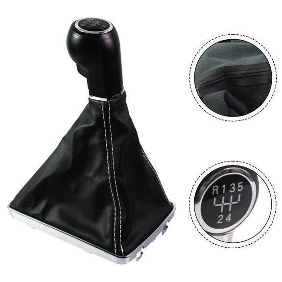 5 Speed Shift Knob With Leather Boot For Opel For Astra Iii H 1.6 2004-2010