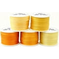 thumbnail image 1 of 5 Spools 100% Pure Embroidery Silk Ribbon 4mm X 55 Yards Yellow Tones Embroidery Silk Ribbon Supplies Kits, 1 of 6
