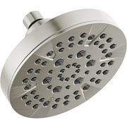 5-Spray Brushed Nickel Shower Head, Shower Head Brushed Nickel, Showerheads, 1.75 GPM Flow Rate, Stainless 52535-SS