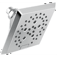 thumbnail image 1 of 5-Spray H2Okinetic® Angular Modern Raincan Shower Head in Chrome 52664, 1 of 11