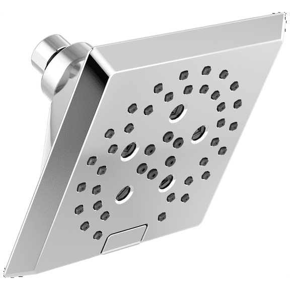5-Spray H2Okinetic® Angular Modern Raincan Shower Head in Chrome 52664