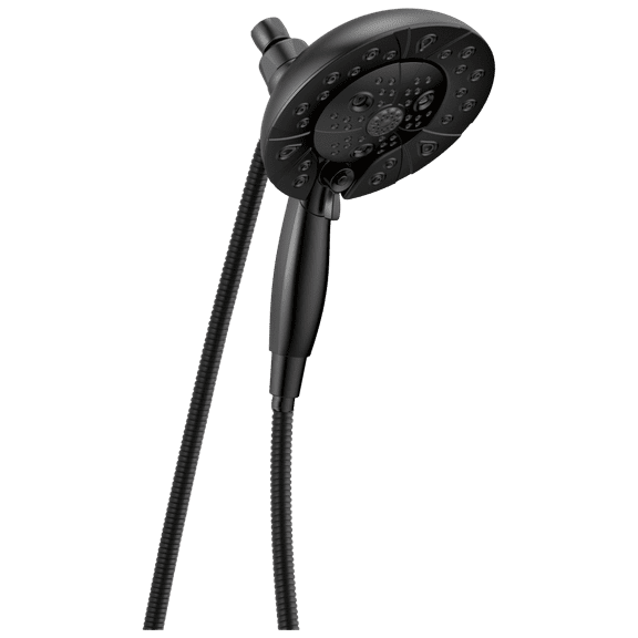 5-Spray H2Okinetic® In2ition® Two-in-One Shower in Matte Black 58480-BL-PK