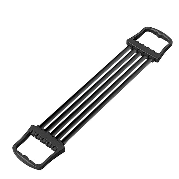 5-Spring Adjustable Chest Expander Arm Workout Fitness Elastic Rope Black