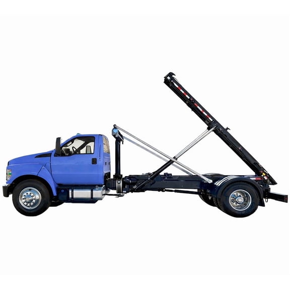 5-Spring Stationary Gantry Electric Tarp System - Heavy Duty Dump Truck Tarping Kit with Steel Frame, Aluminum Arms & 12V Motor for 20-40 Yard Roll-Off Dump Trucks & Trailers