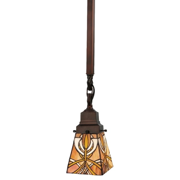5"Sq Glasgow Bungalow Mini Pendant